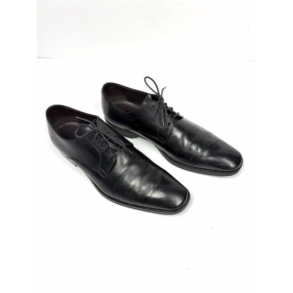 Leather Men\'s Shoes To Boot New York Black Oxfords Men\'s Size 10 Cap Toe Italy main image 7